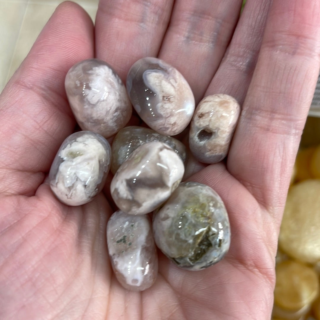 Tumbled Flower Agate