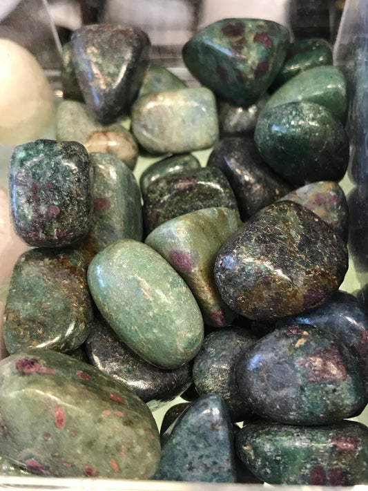 Tumbled Ruby in Fuschite