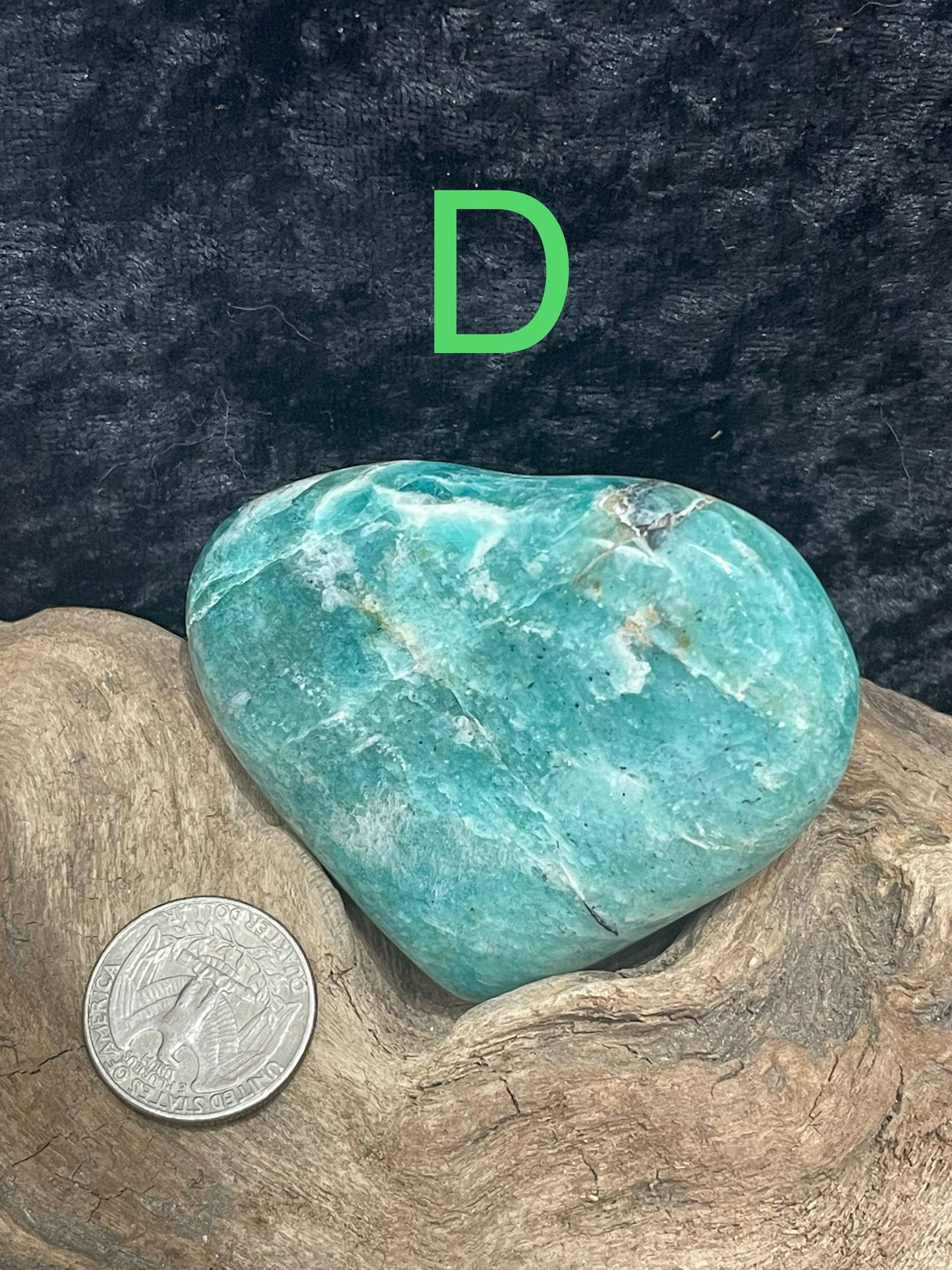 Amazonite heart