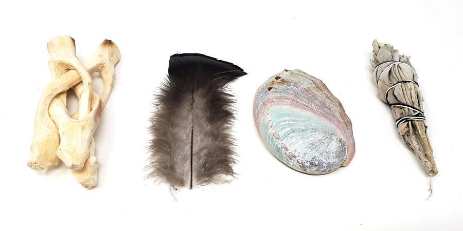 White sage travel smudge kit