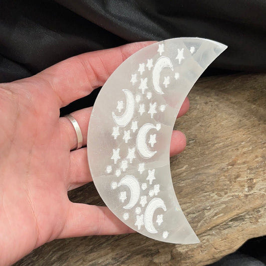 Selenite moons