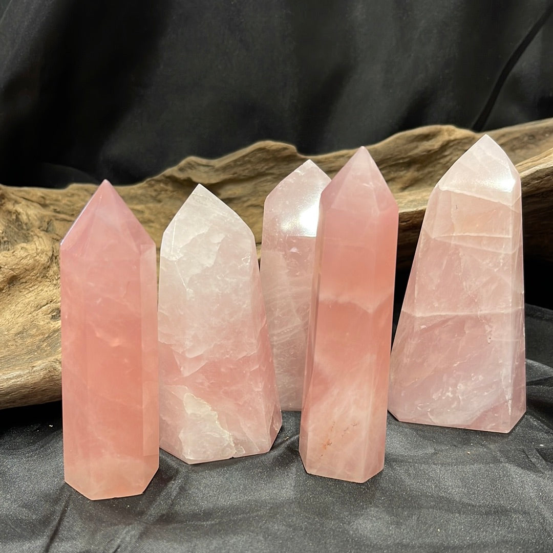 Rose quartz tower