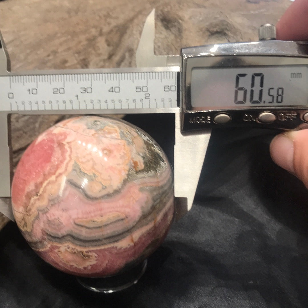 Rhodochrosite sphere