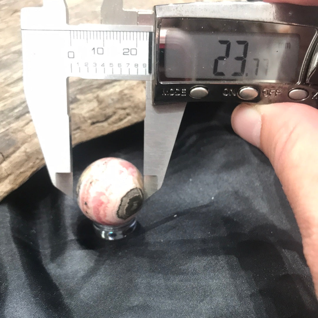 Rhodochrosite sphere