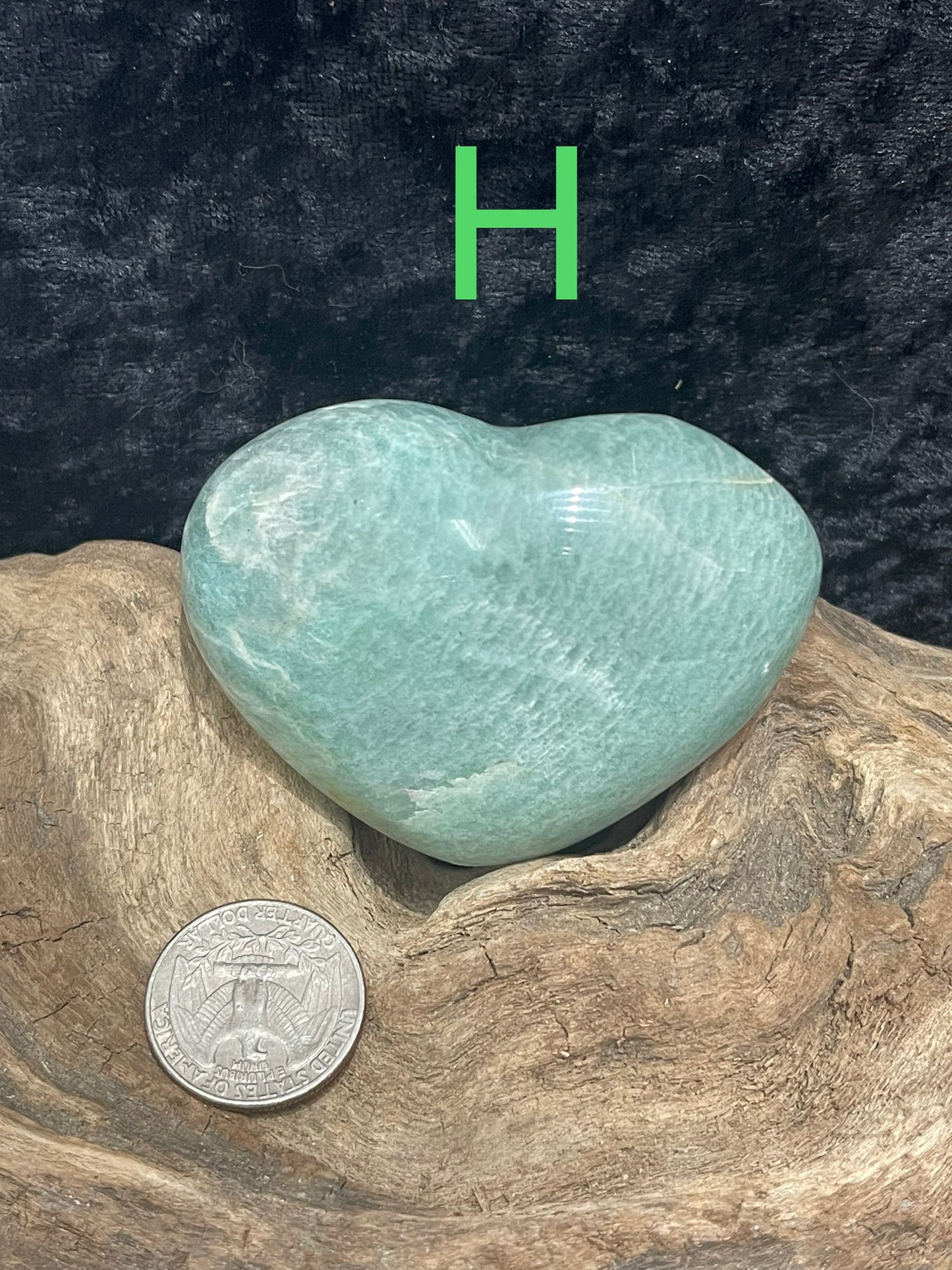 Amazonite heart