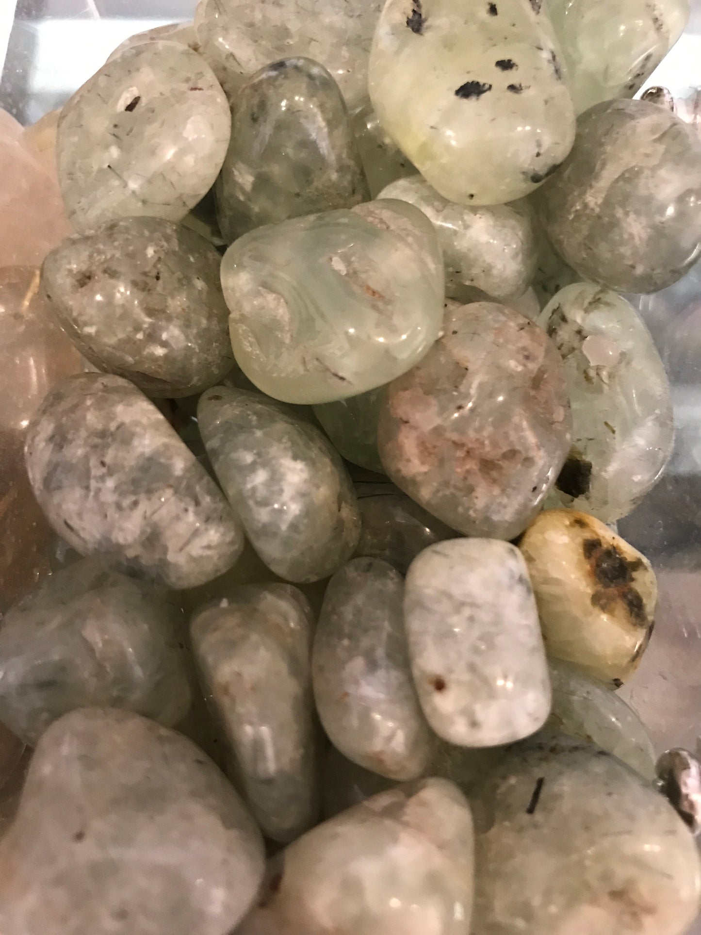 Tumbled Prehnite
