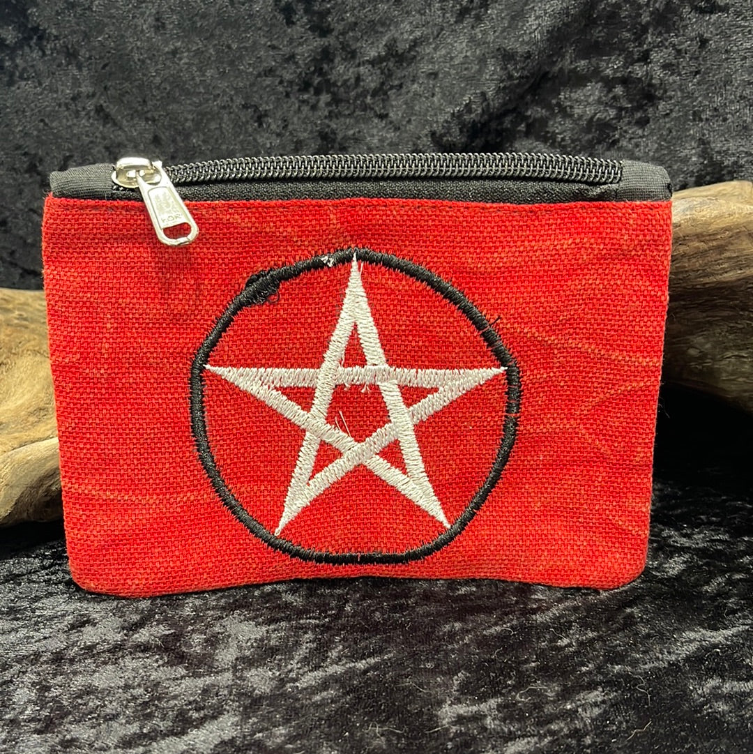 Embroidered Coin Pouch
