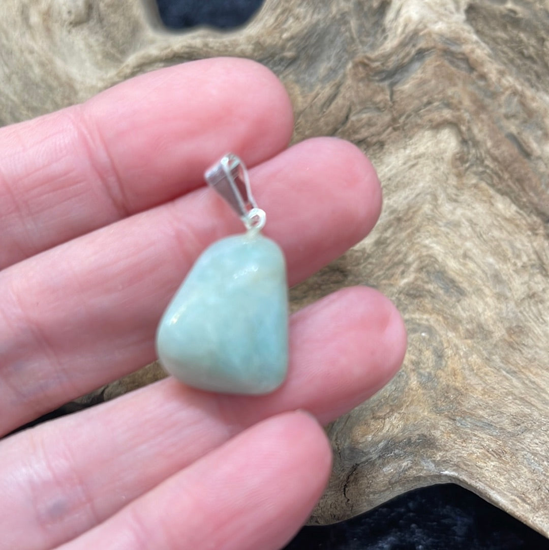 Points and Tumbled crystal pendants
