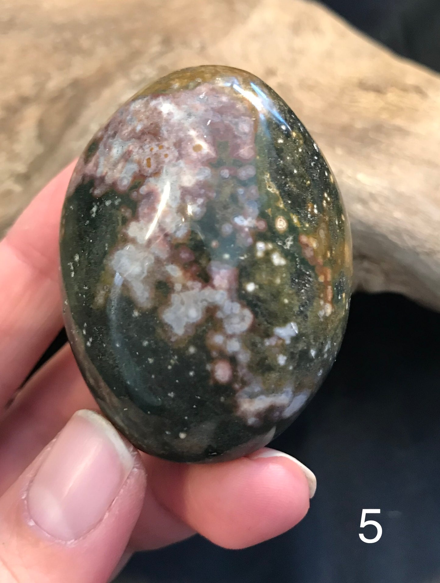 Ocean Jasper palm stones