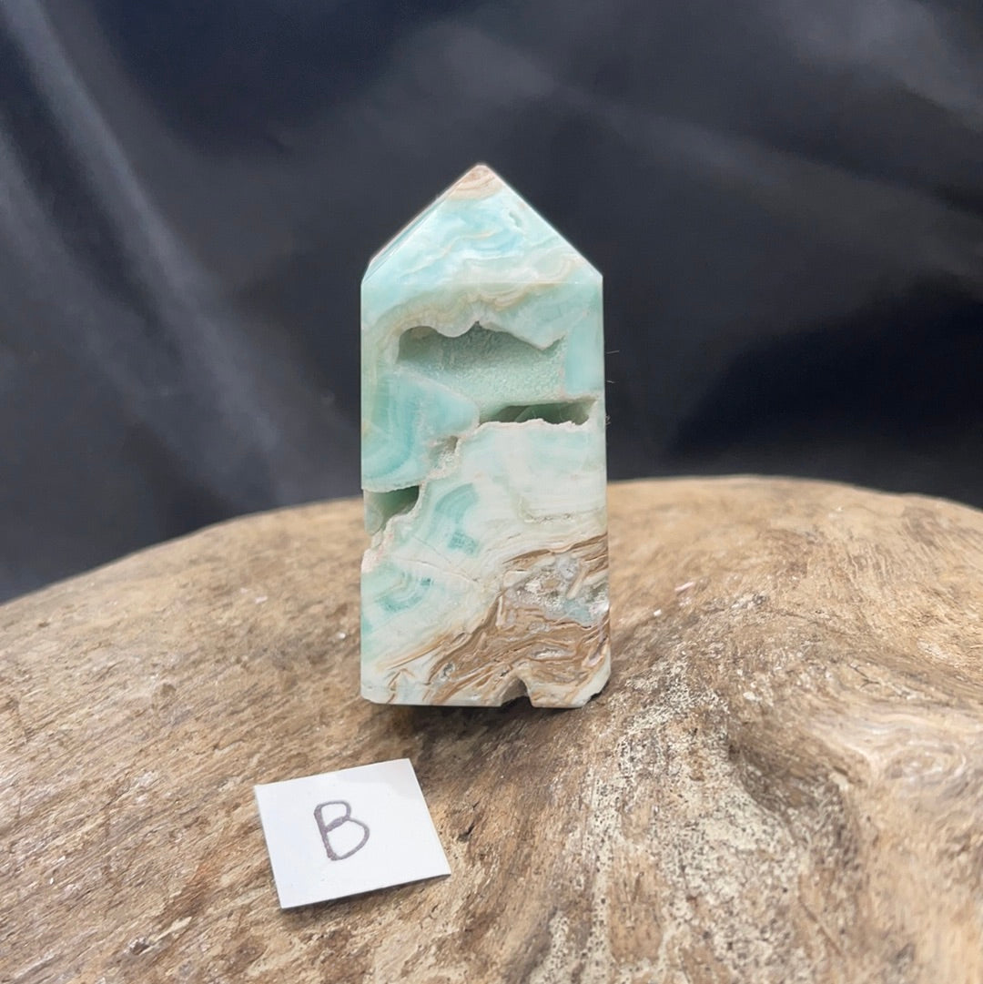 Blue Aragonite Tower