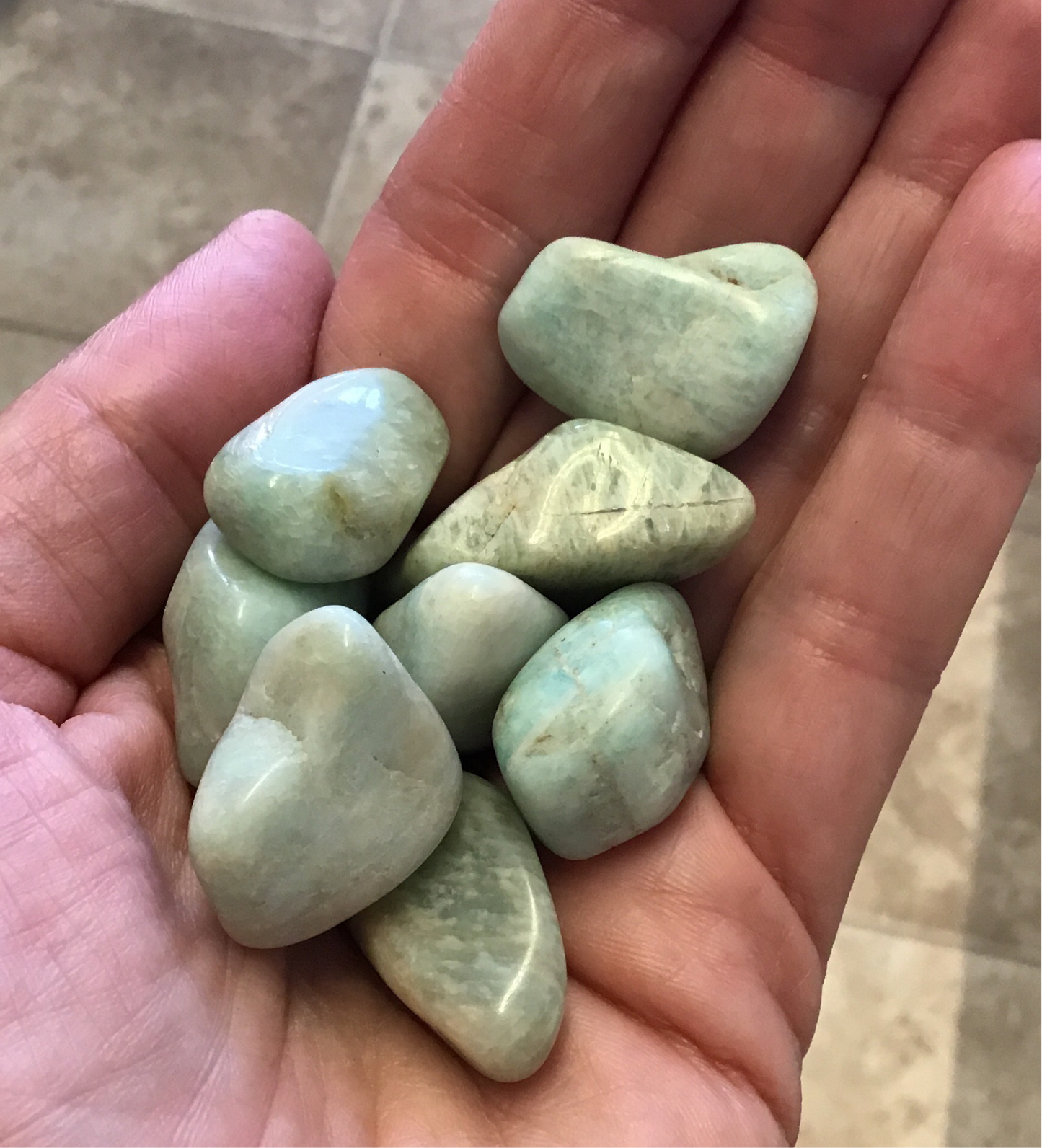 Tumbled amazonite