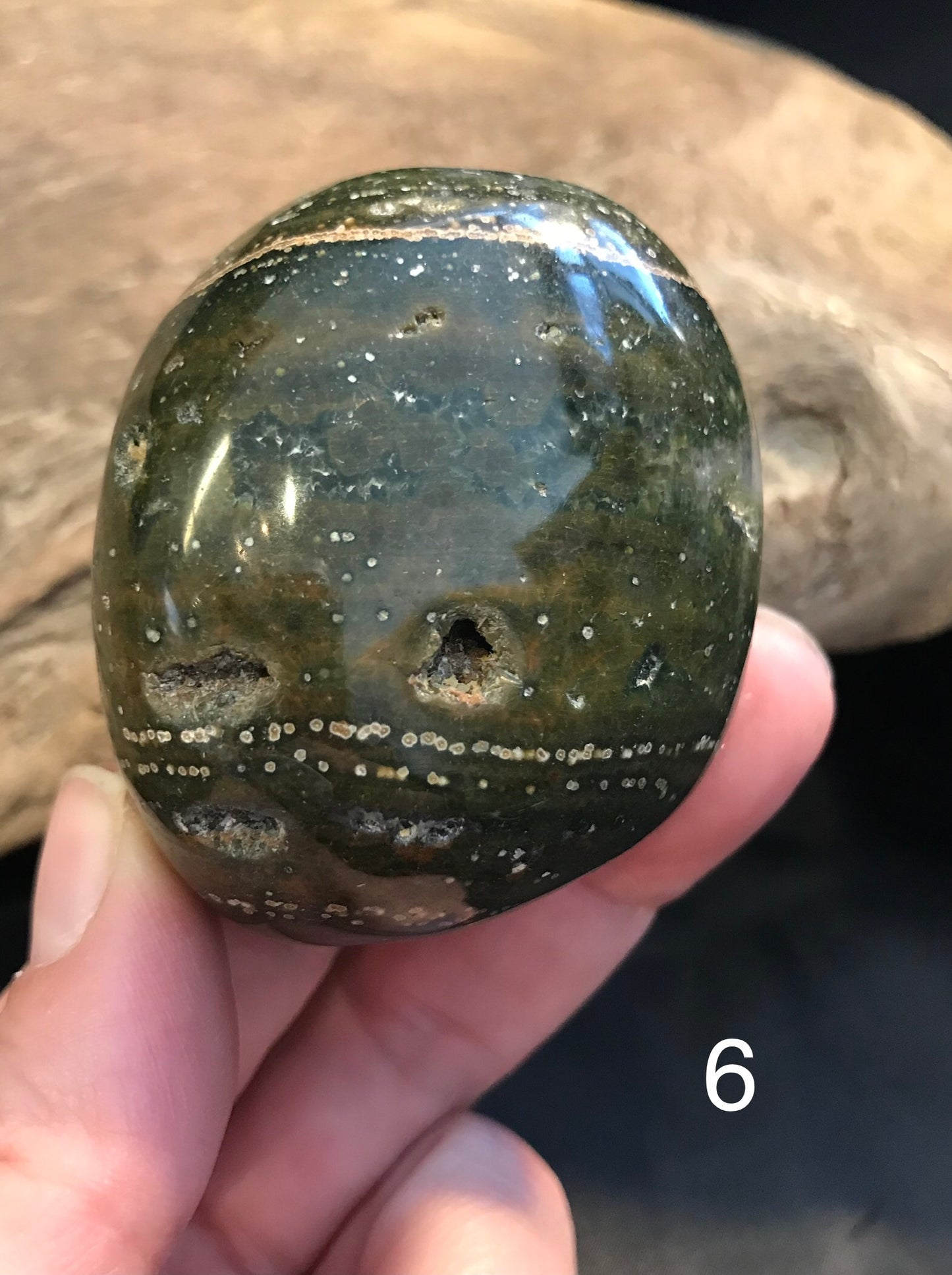 Ocean Jasper palm stones
