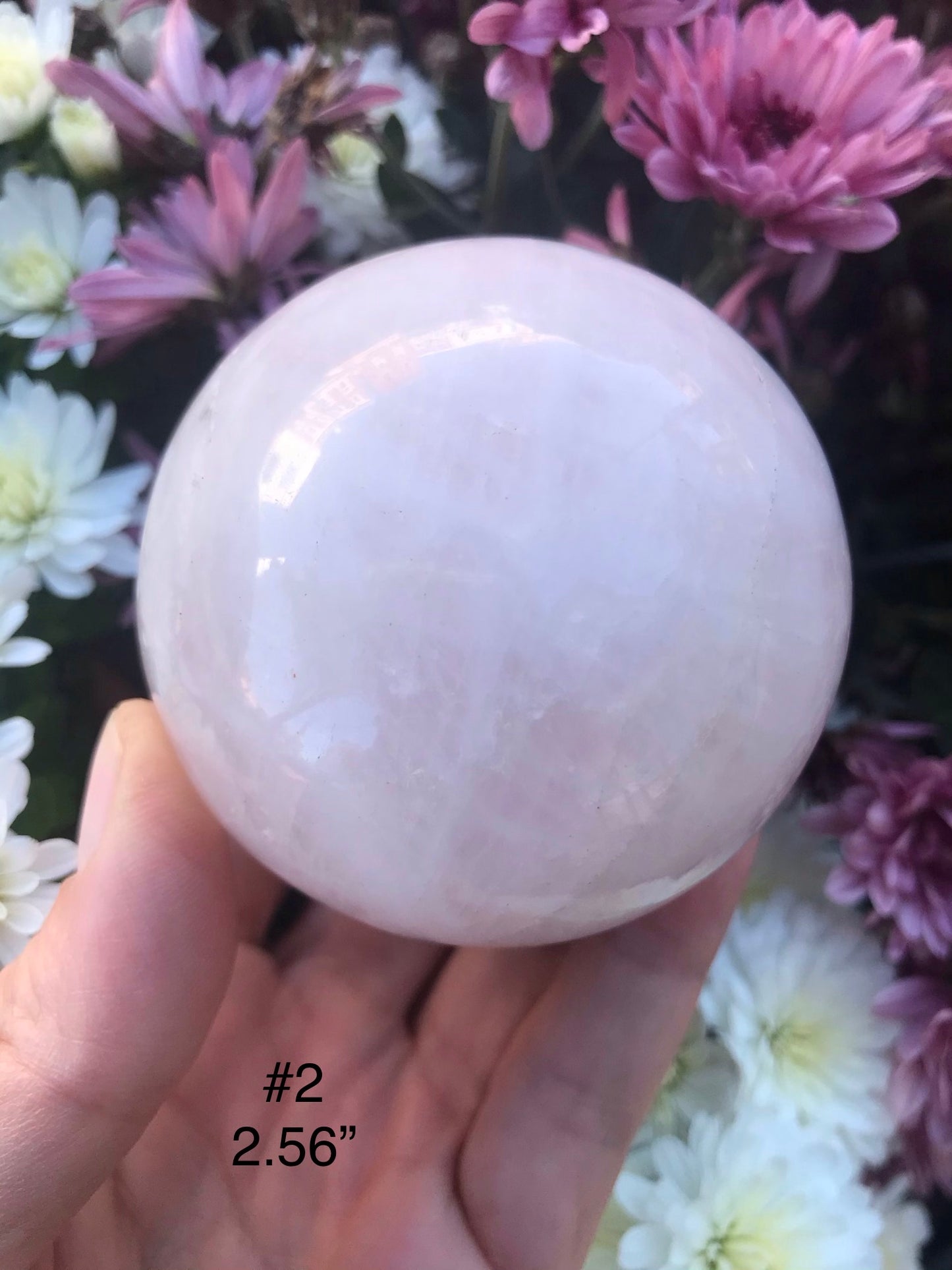 Rose quartz sphere