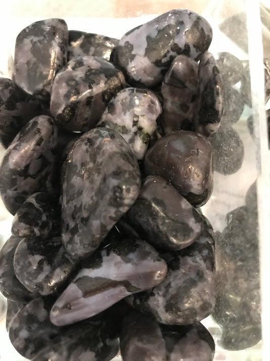 Tumbled Mystic Merlinite aka Indigo Gabbro
