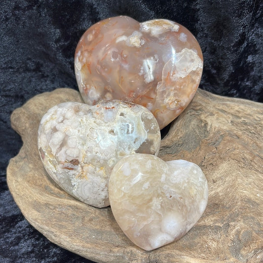 Flower Agate Heart