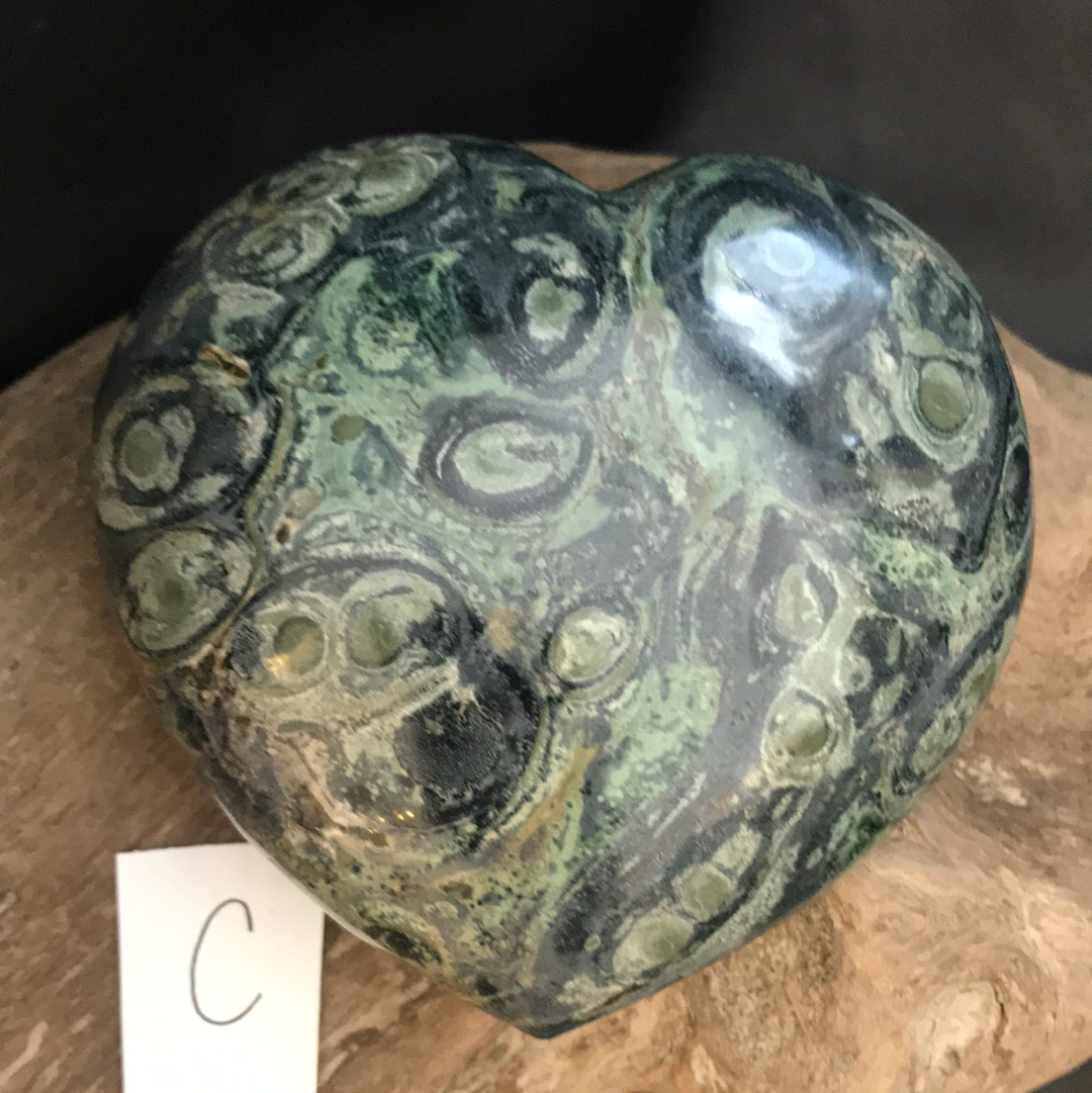 Kambaba “jasper” heart