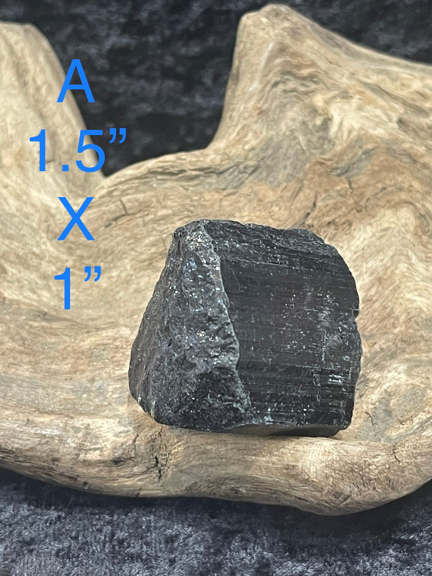 Black tourmaline - raw/rough