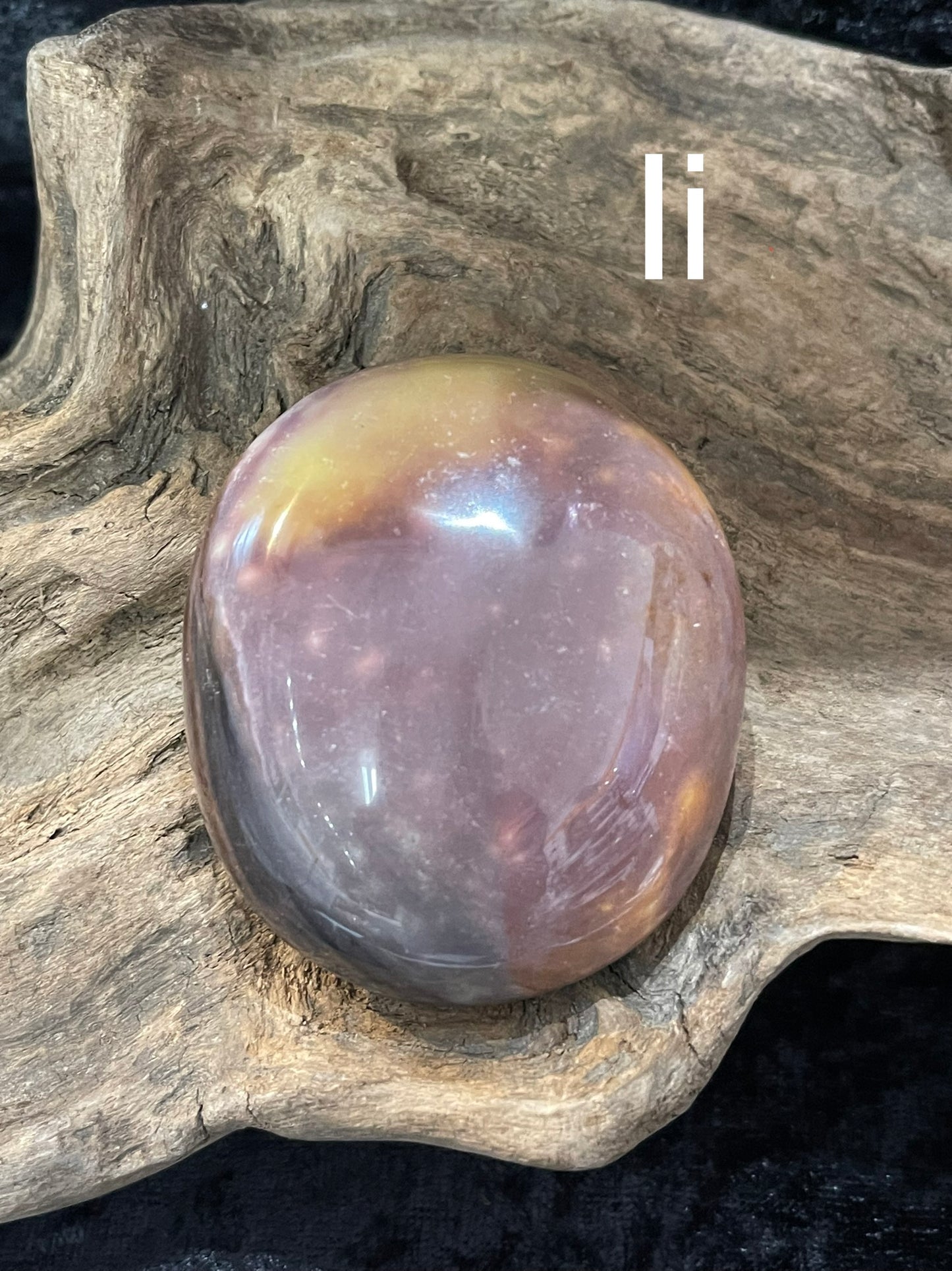 Polychrome jasper flames, shapes, palm stones