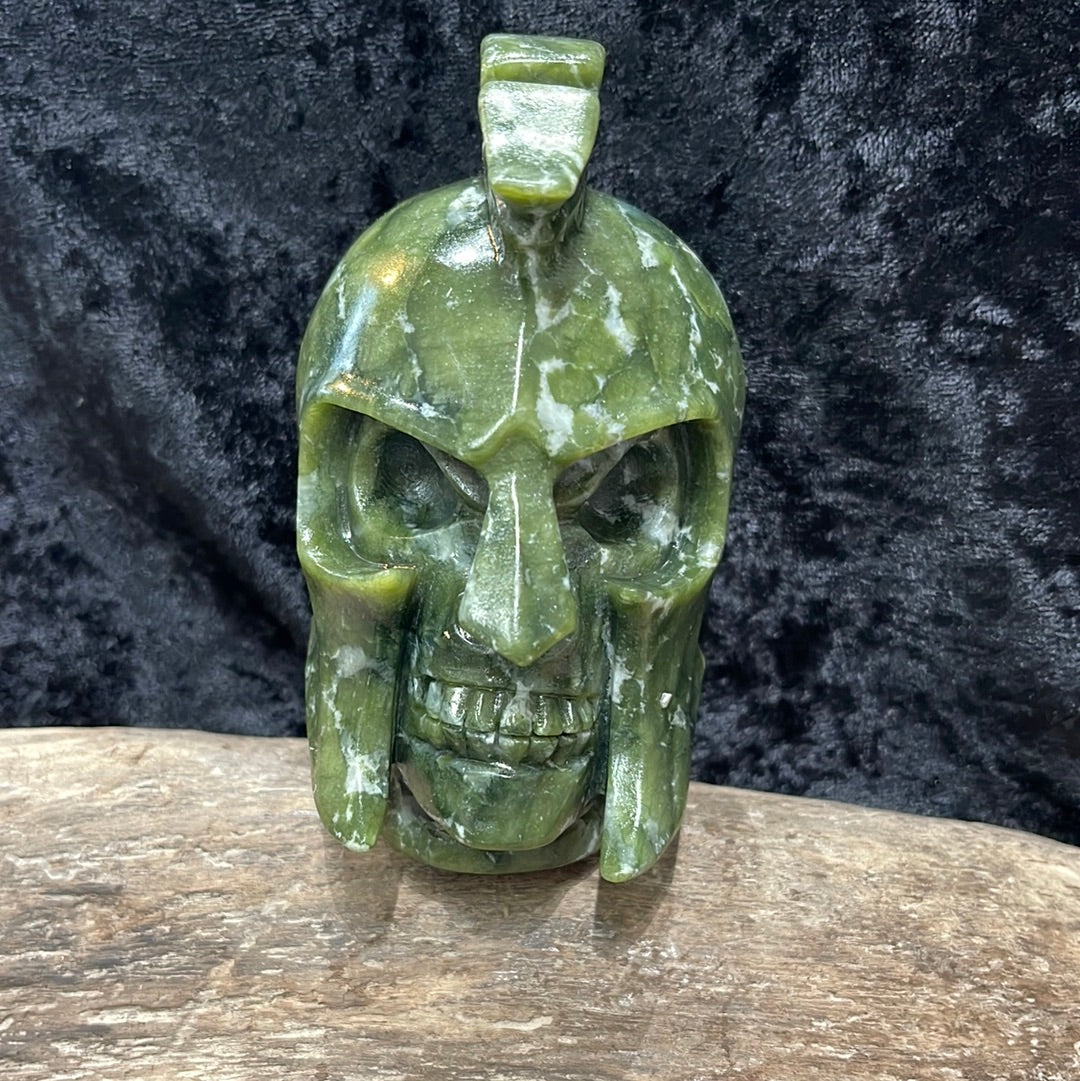 Jade Spartan Skull