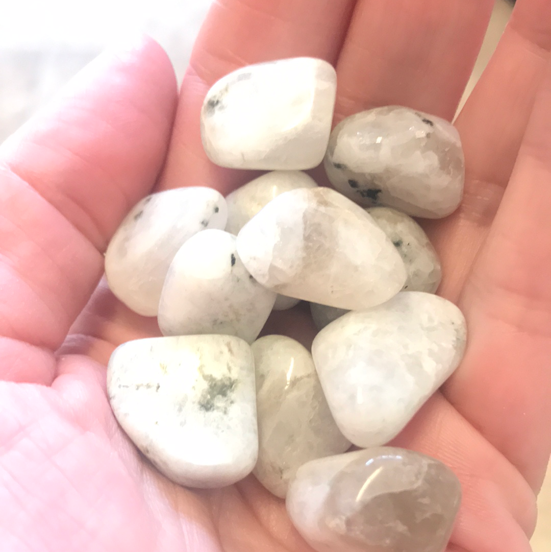 Tumbled Rainbow Moonstone