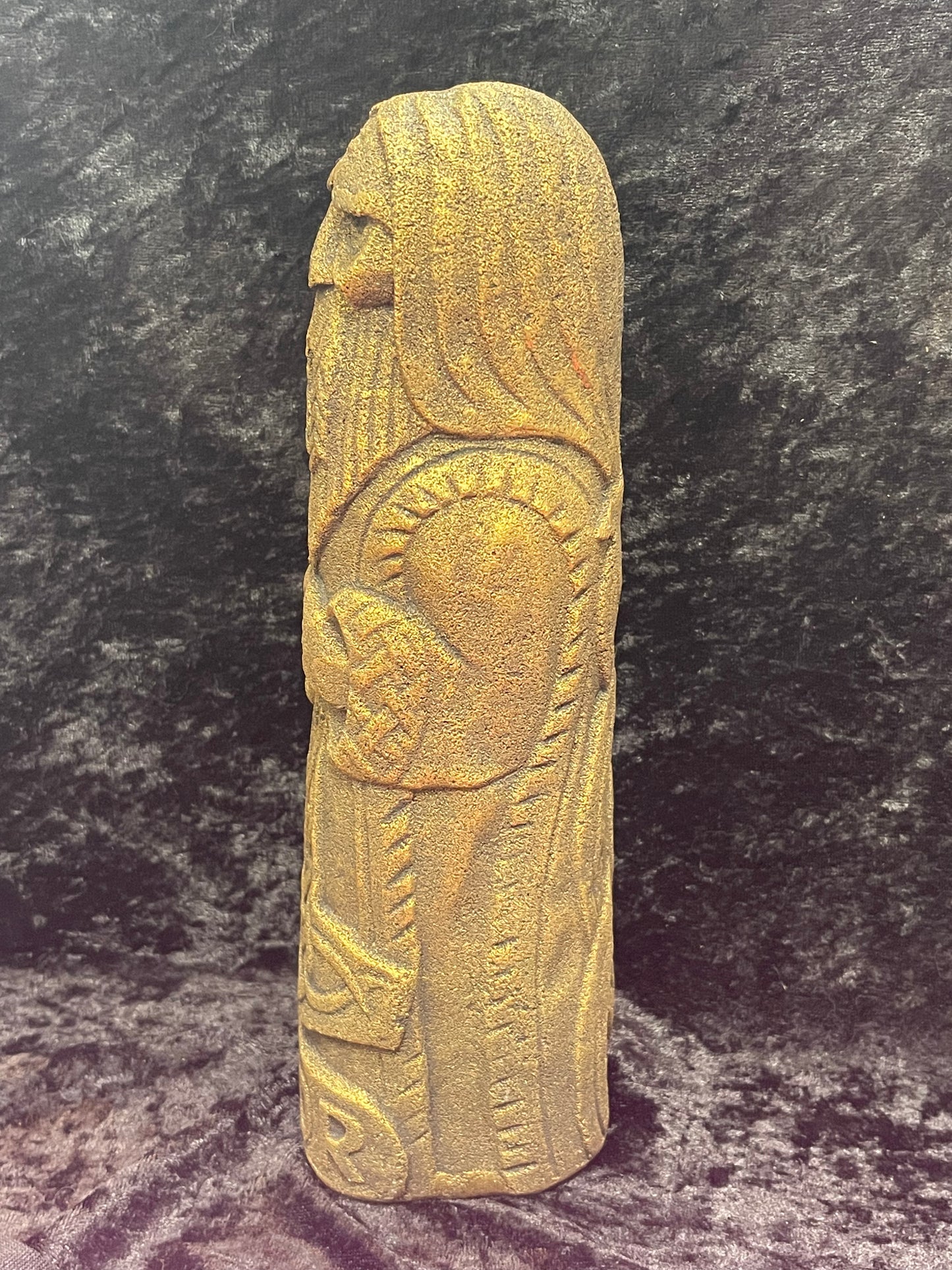 Volcanic stone Norse statues