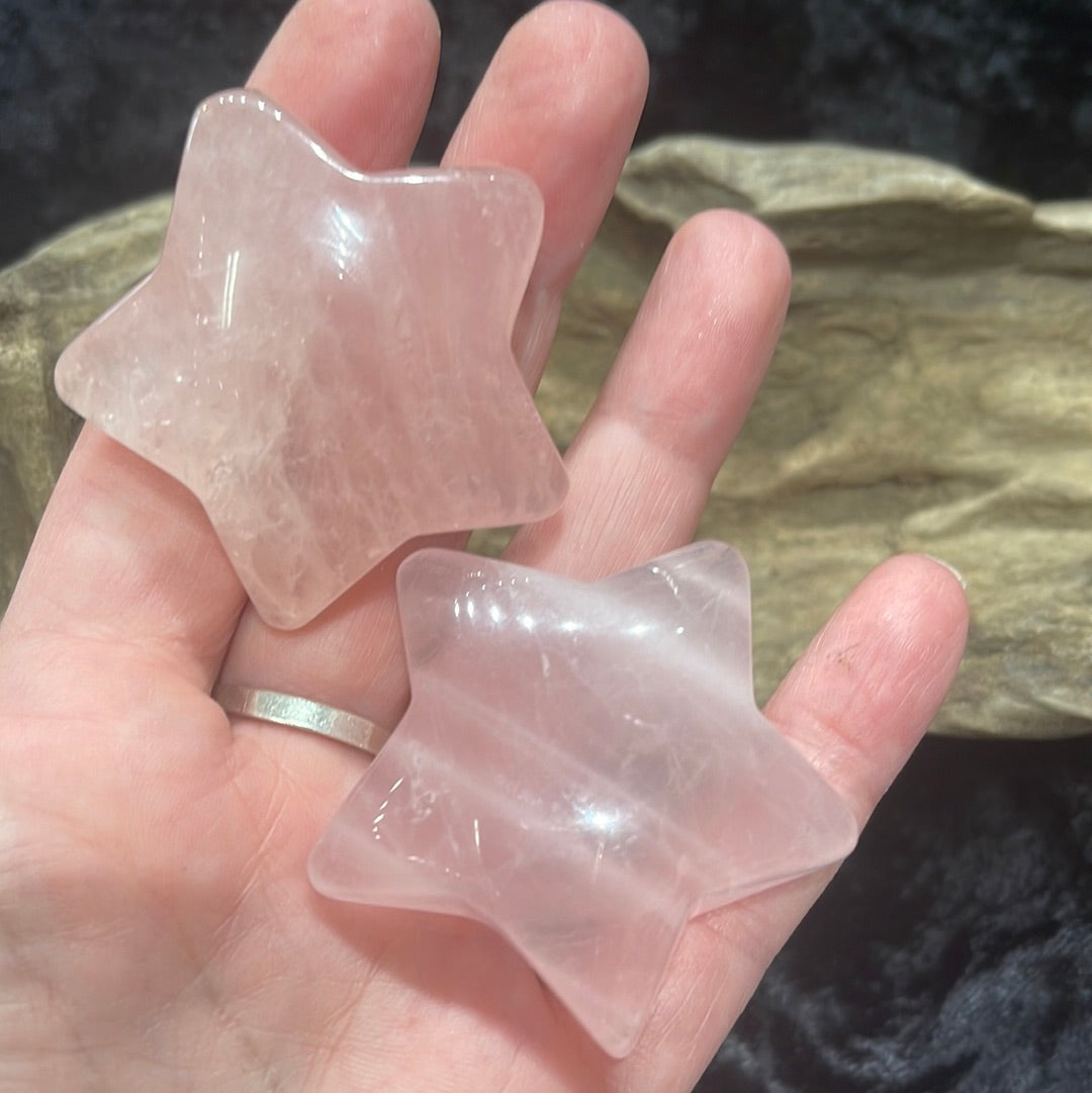 Rose quartz star