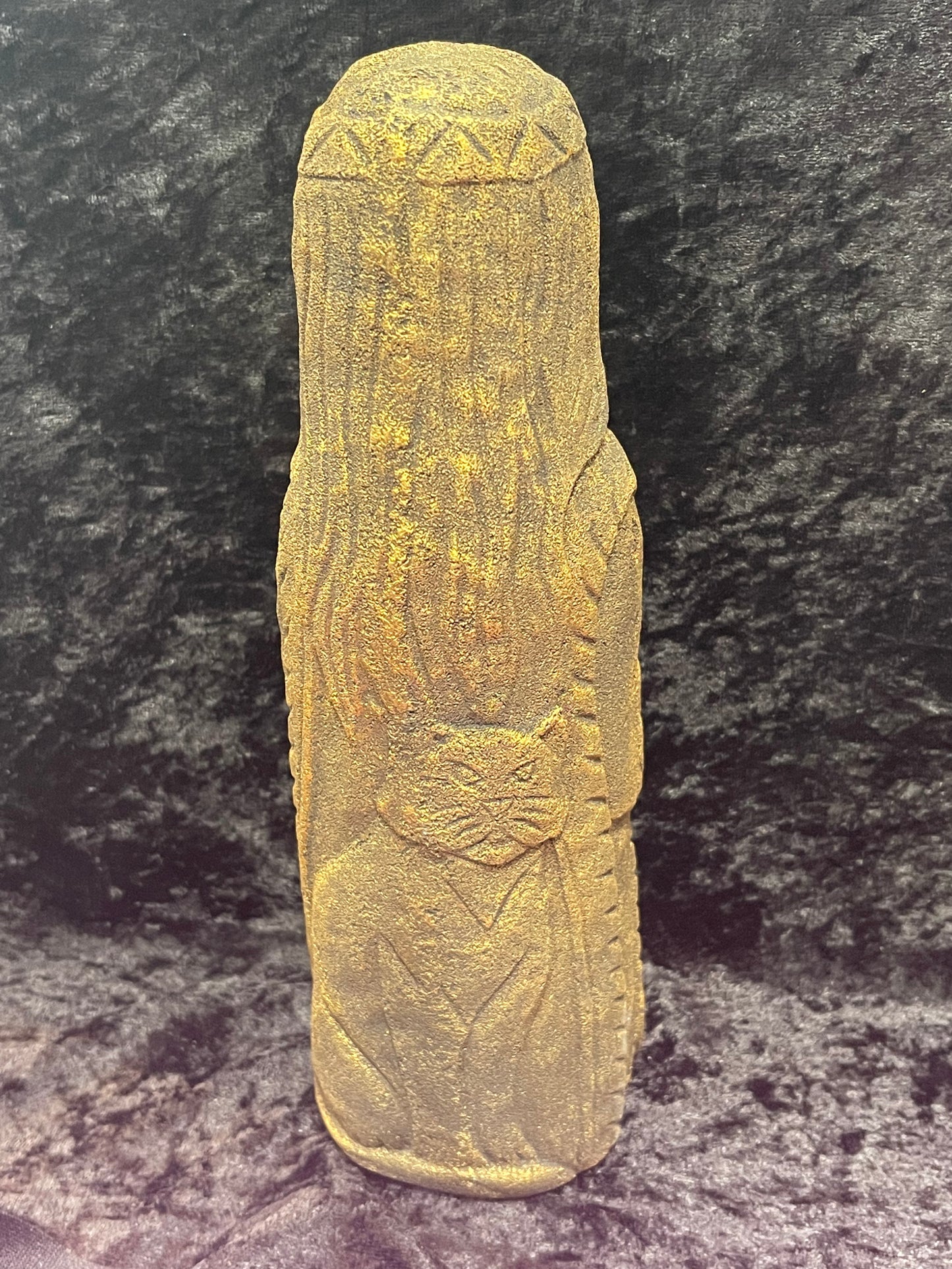 Volcanic stone Norse statues