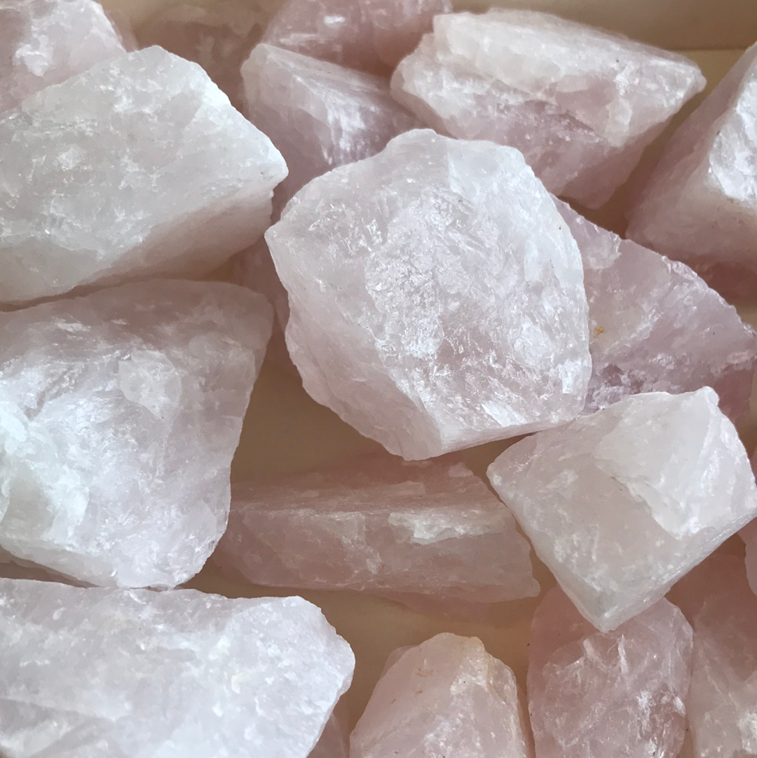 Rose quartz - raw rough
