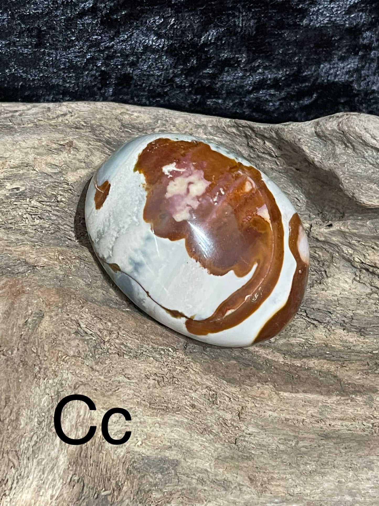 Polychrome jasper flames, shapes, palm stones