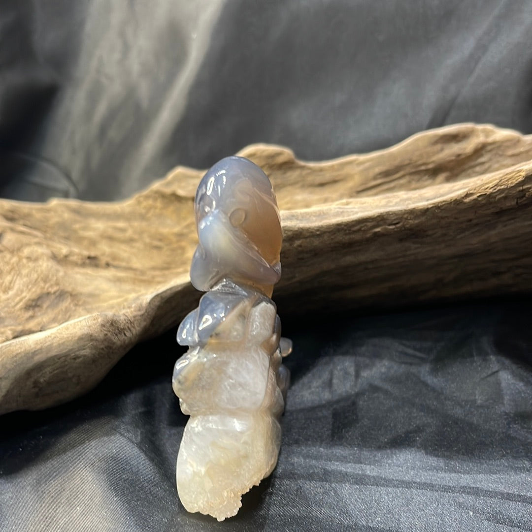 Druzy Agate Dolphin