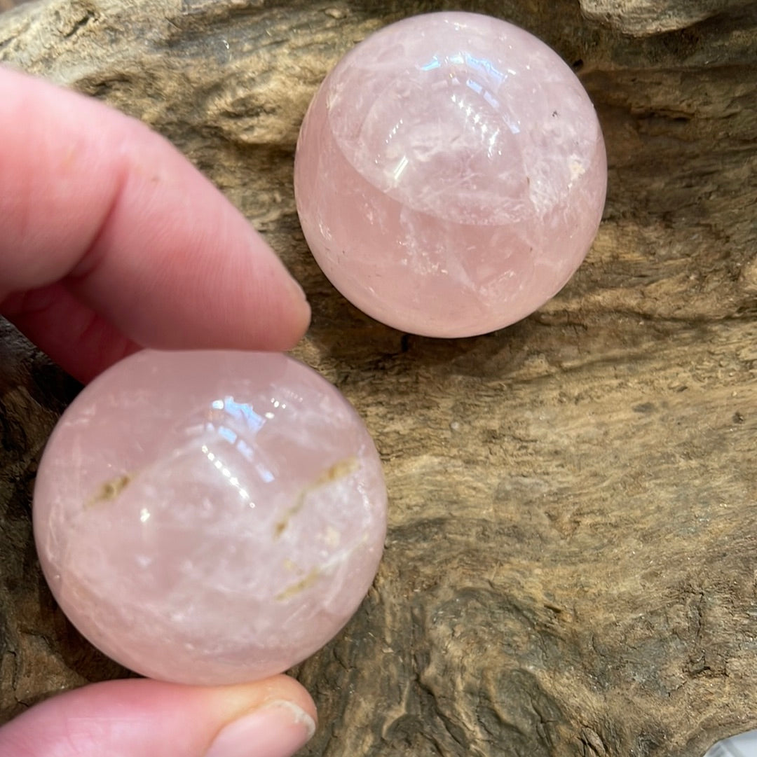 Rose quartz sphere