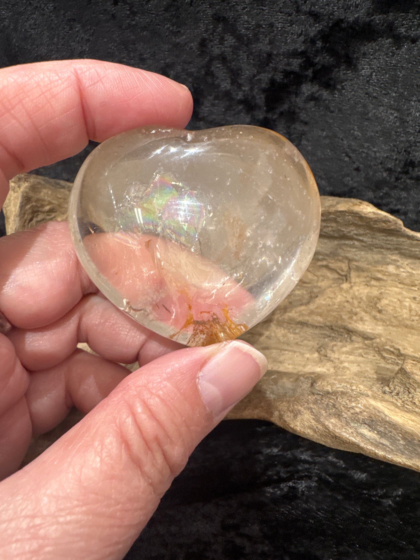 Smokey Quartz hearts