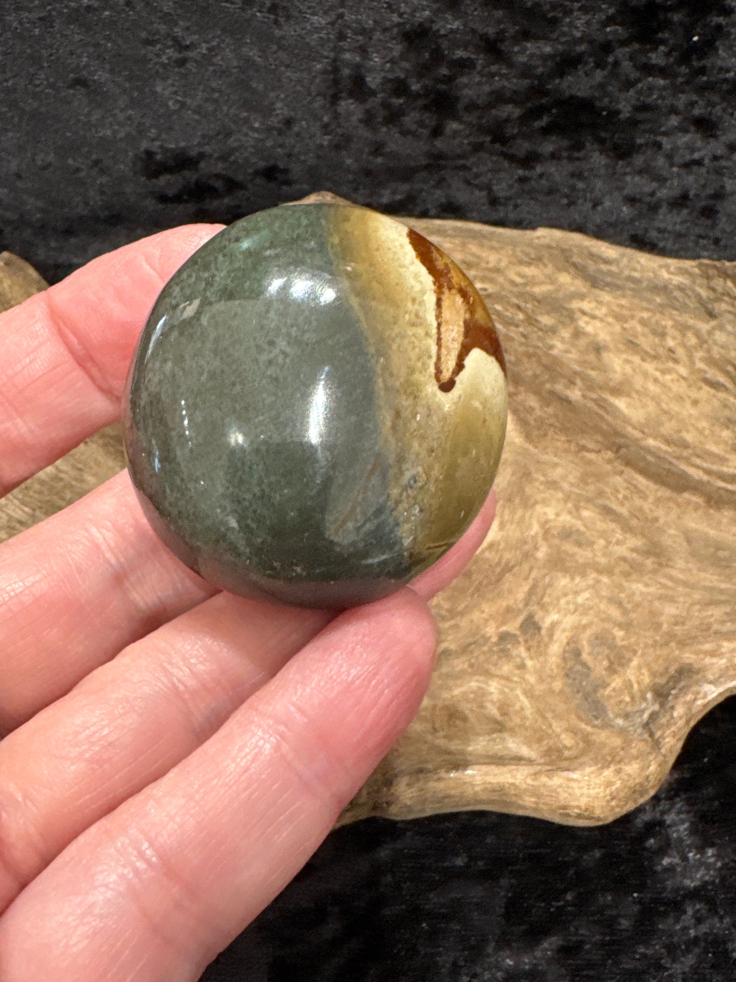 Polychrome Jasper Palm Stones