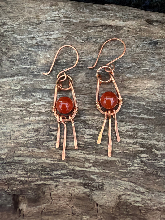 Goddess temple earrings