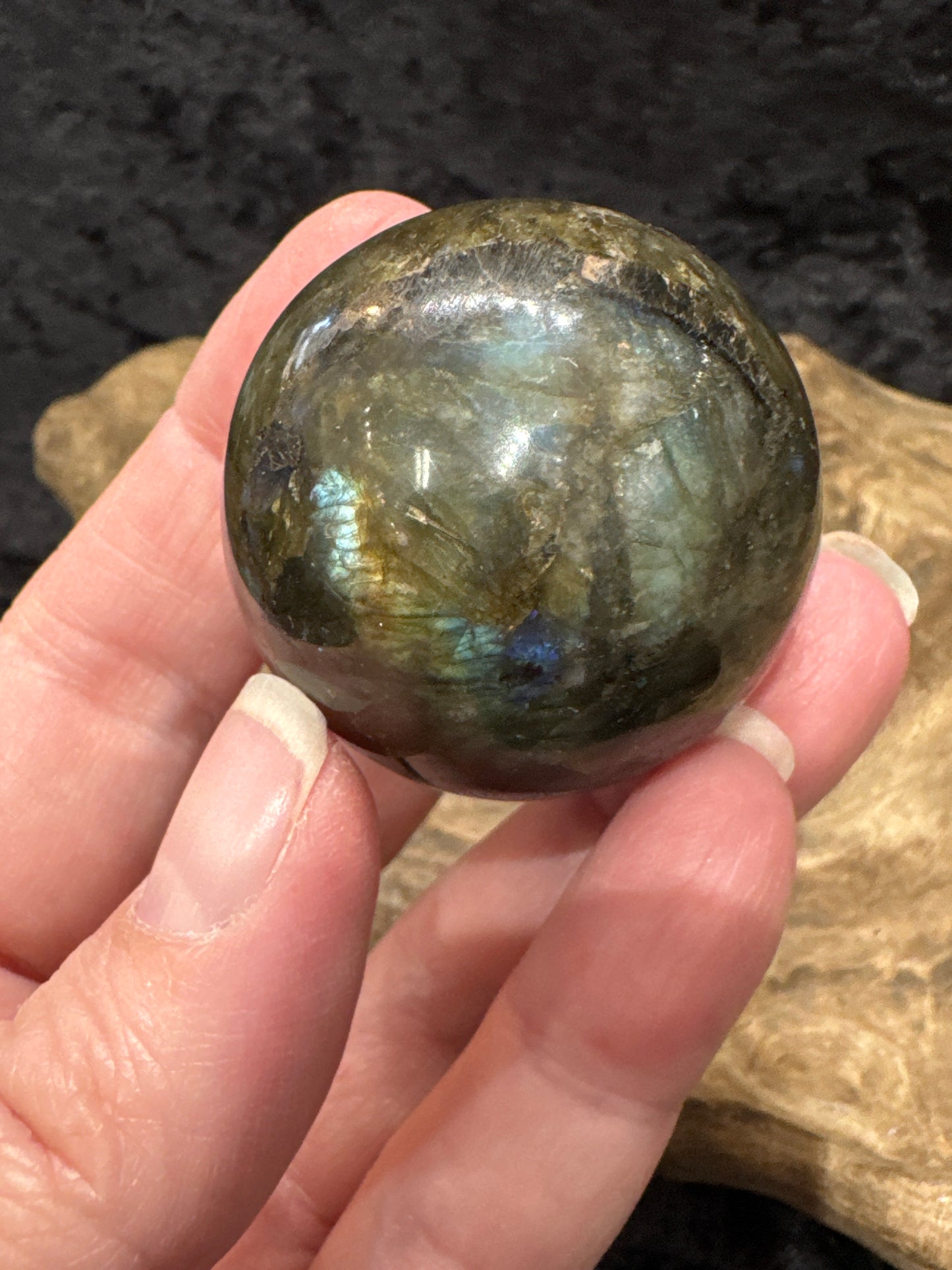 Labradorite sphere