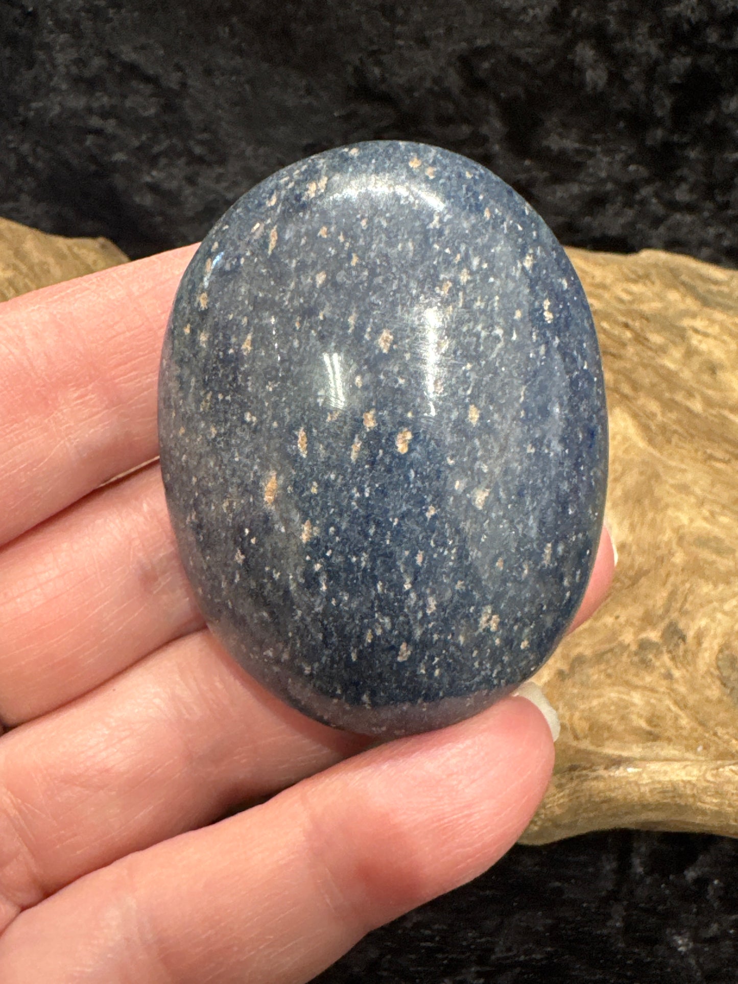 Lazulite Palm Stone