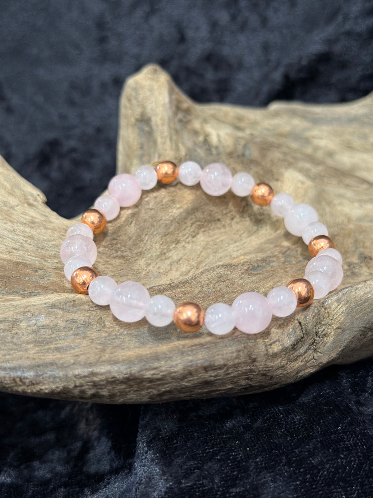 Gemstone and copper bracelets