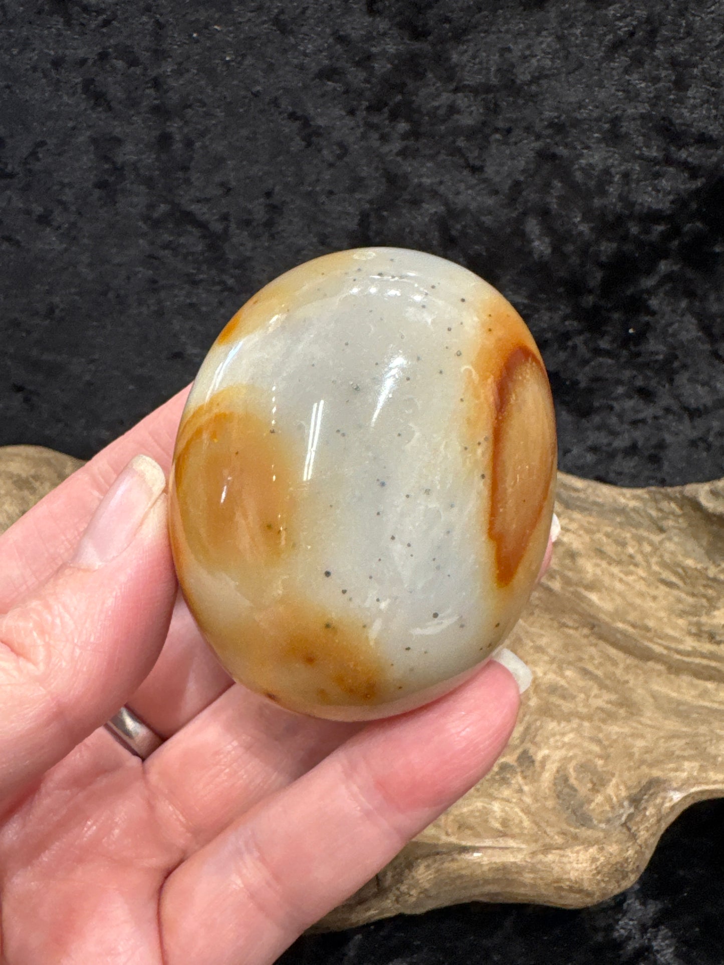 Polychrome Jasper Palm Stones