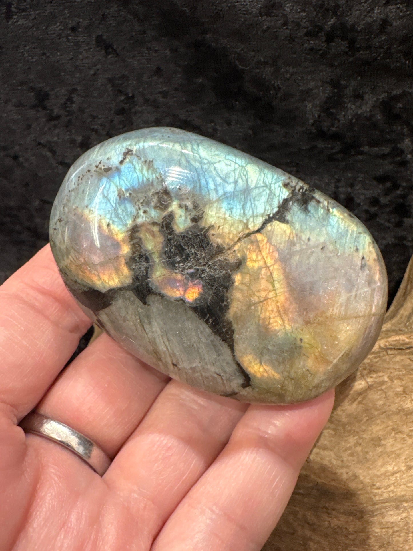 Labradorite Palm Stones