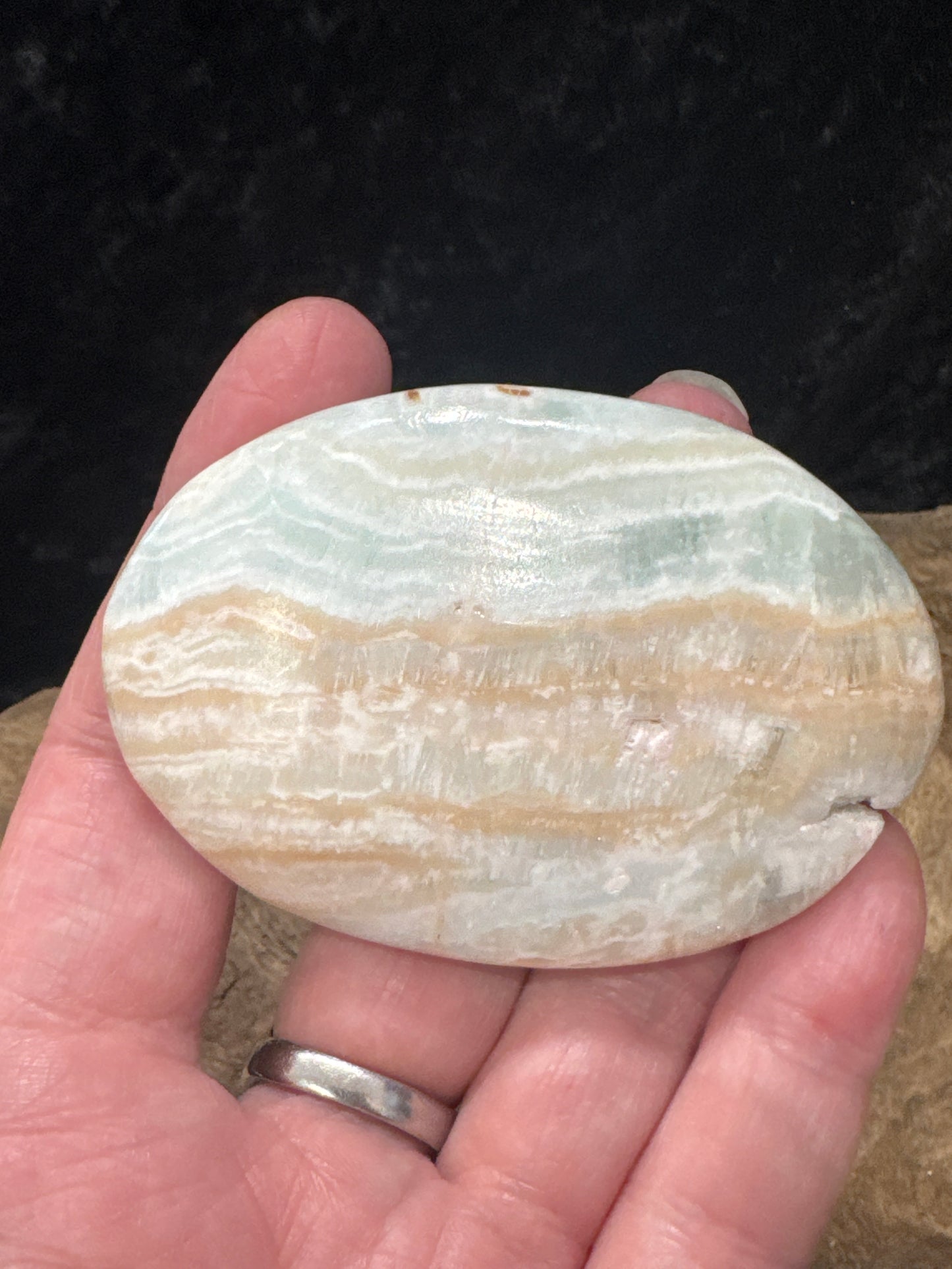Caribbean Calcite Palm Stone - Pakistan