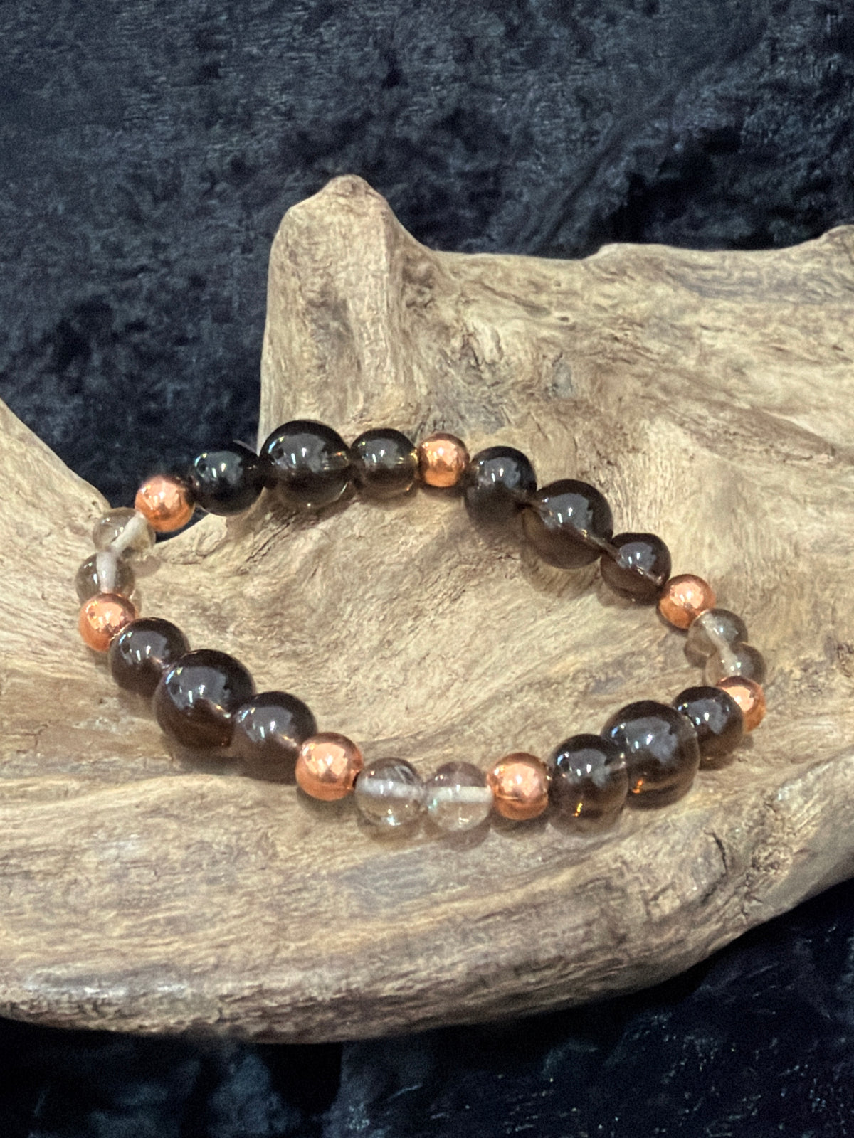 Gemstone and copper bracelets