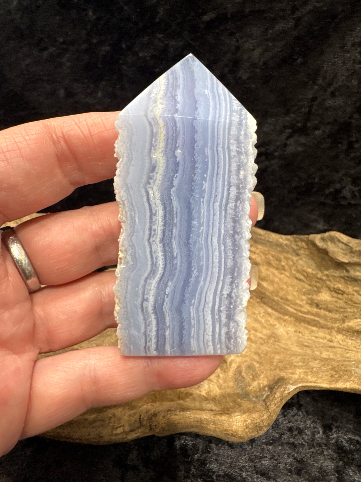 Blue Lace Agate tower - premium