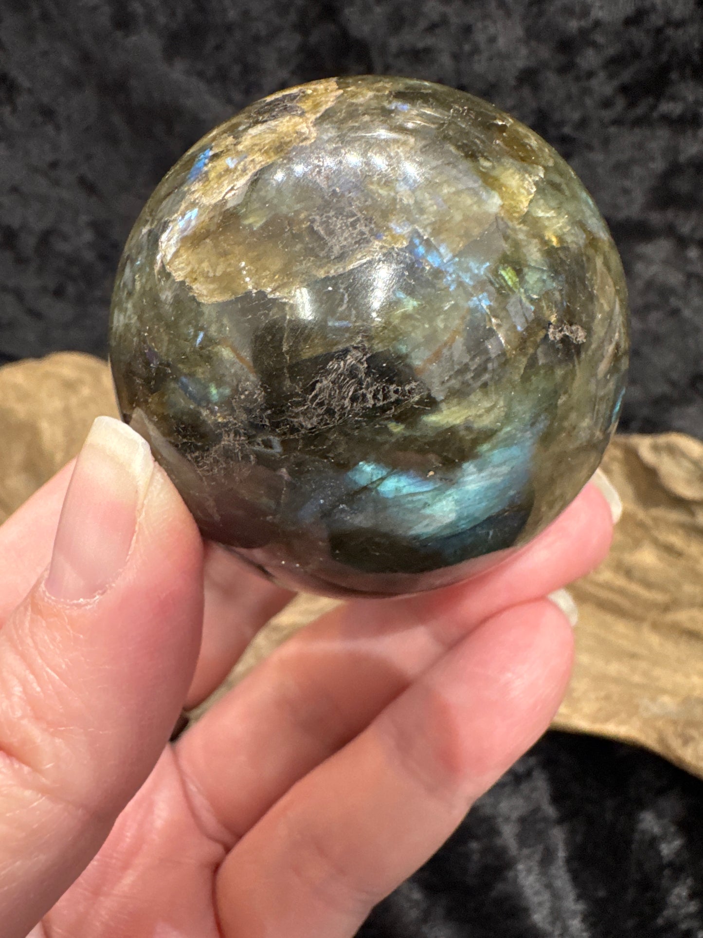 Labradorite sphere
