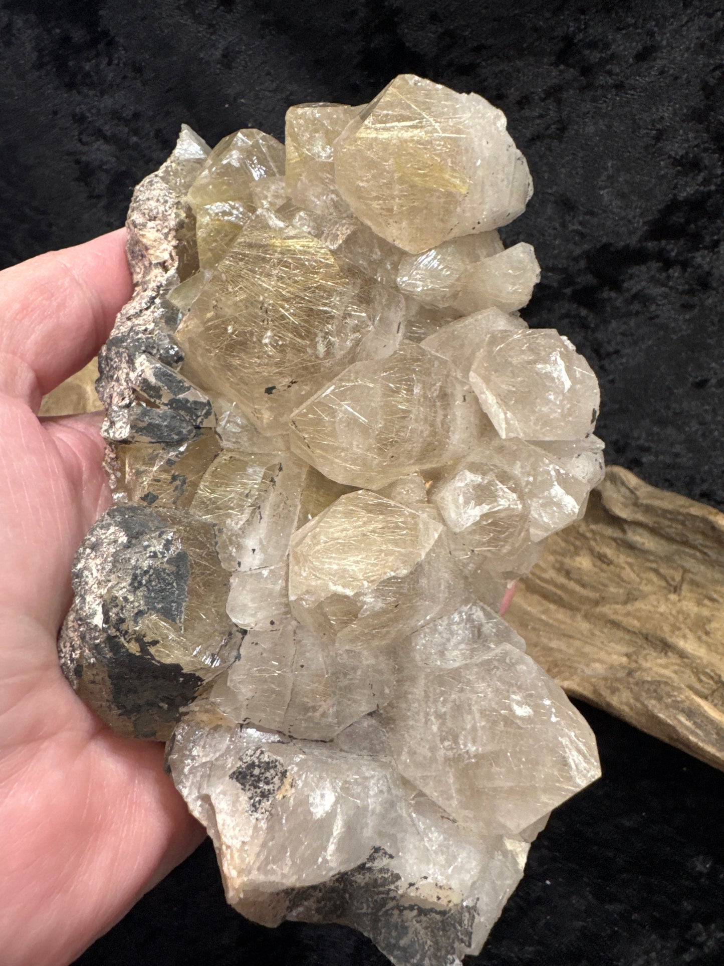 Rutilated Quartz cluster