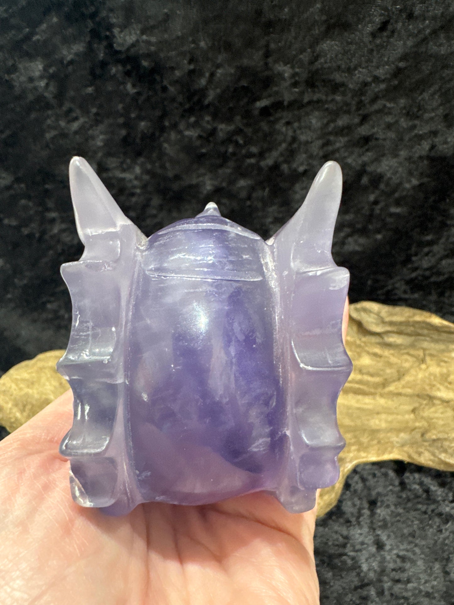 Fluorite Dragon Skull