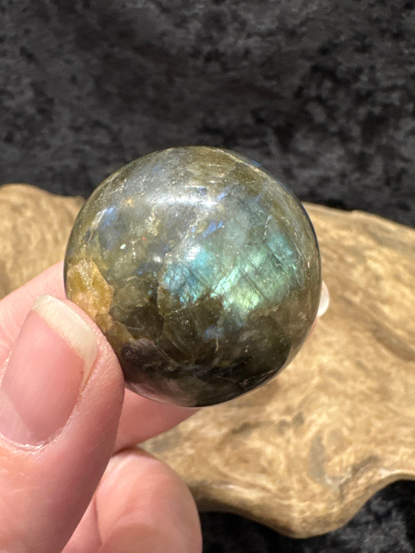 Labradorite sphere