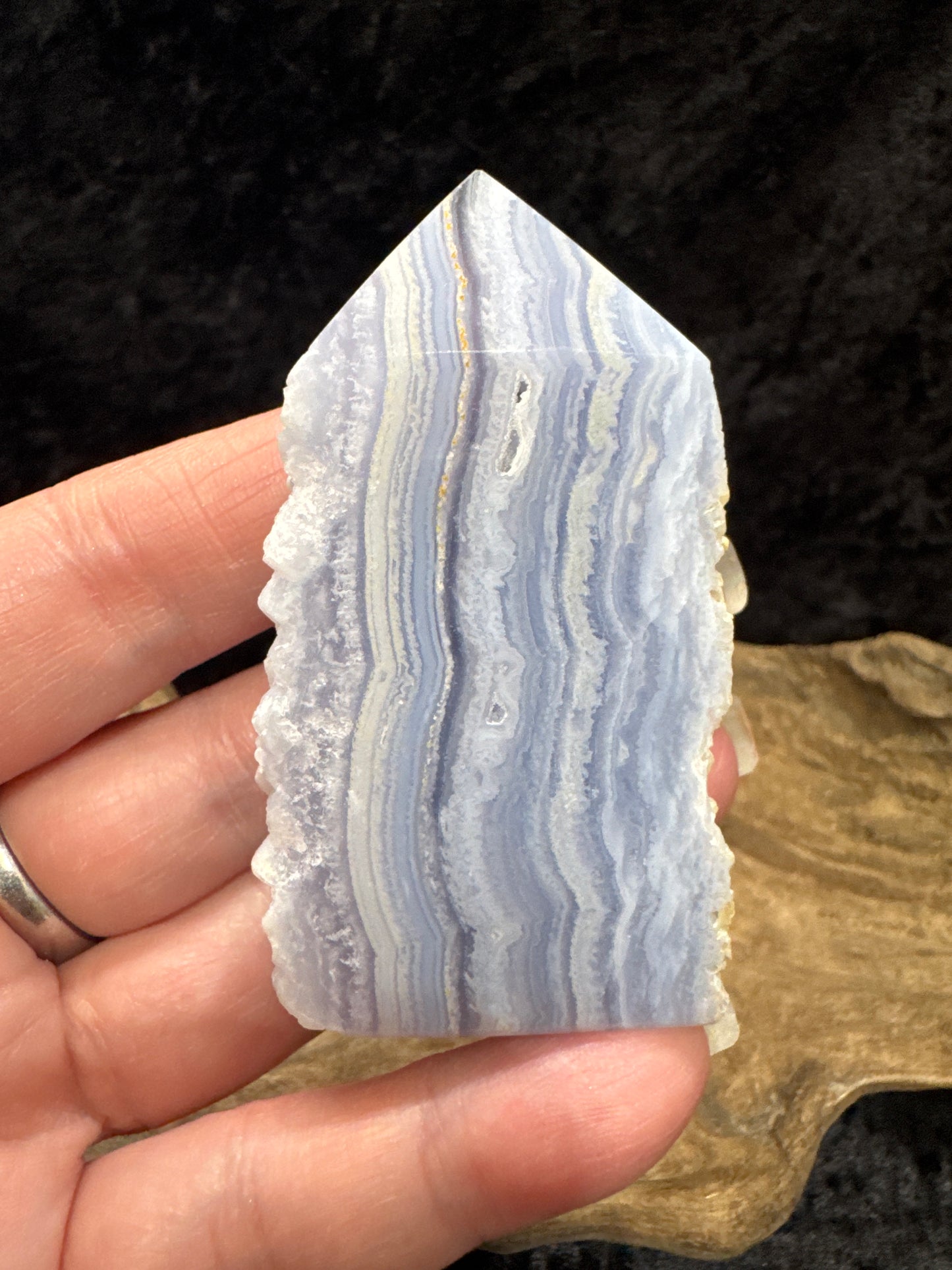Blue Lace Agate tower - premium