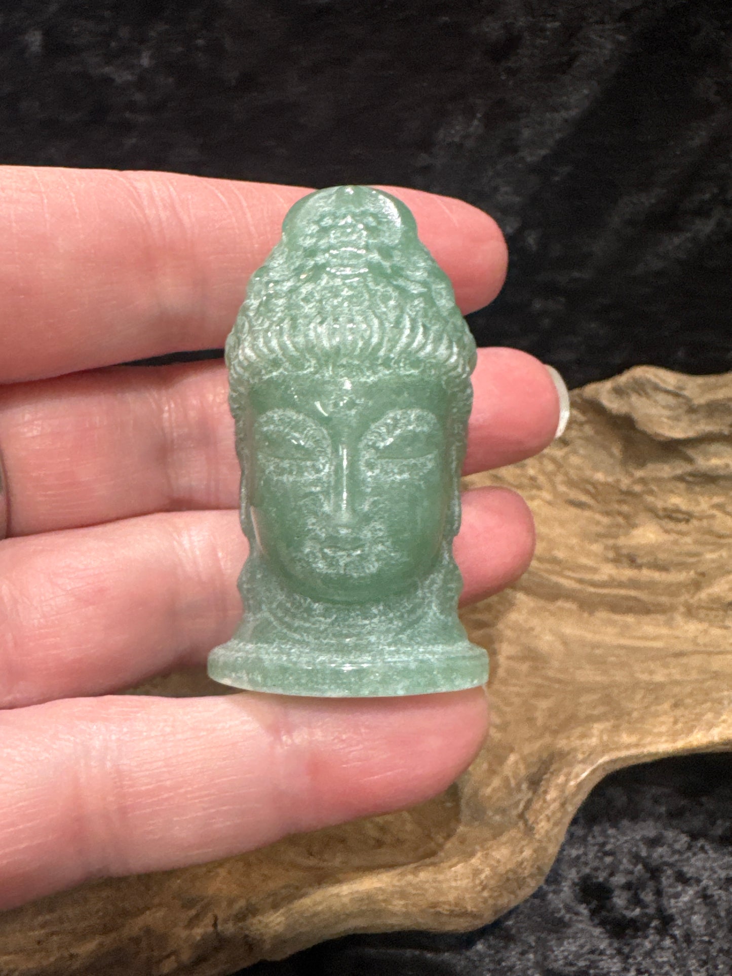 Green Aventurine Kuan Yin Carving