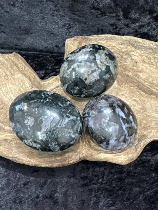 Indigo Gabbro (Mystic Merlinite) - Palm Stone