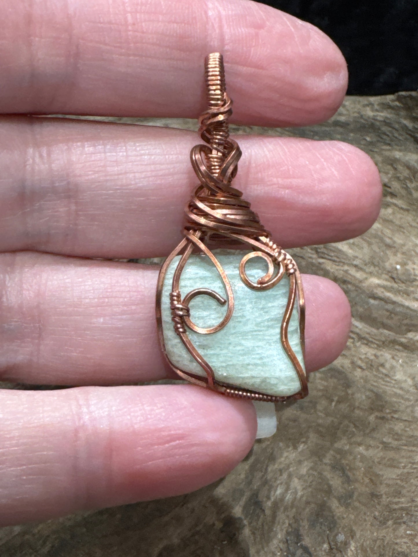 Amazonite wire wrap